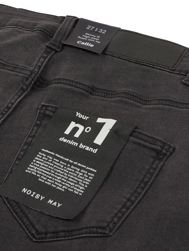 Noisy May Skinny Fit Jeans Mit Viskose-Anteil Modell 'Callie' - Anthrazit 5 Noisy May Skinny Fit Jeans Mit Viskose-Anteil Modell 'Callie' - Anthrazit – Bild 5