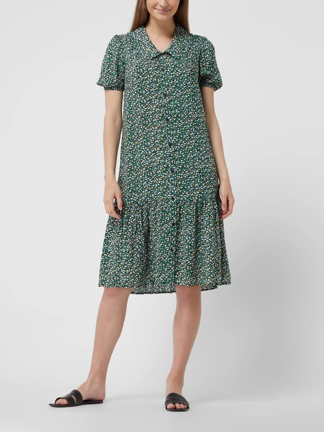 FREE/QUENT Blusenkleid Aus Viskose Modell 'Adney' - Schwarz 1 FREE/QUENT Blusenkleid Aus Viskose Modell 'Adney' - Schwarz