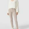 Marc Cain Jeans Mit Label-Patch - Taupe