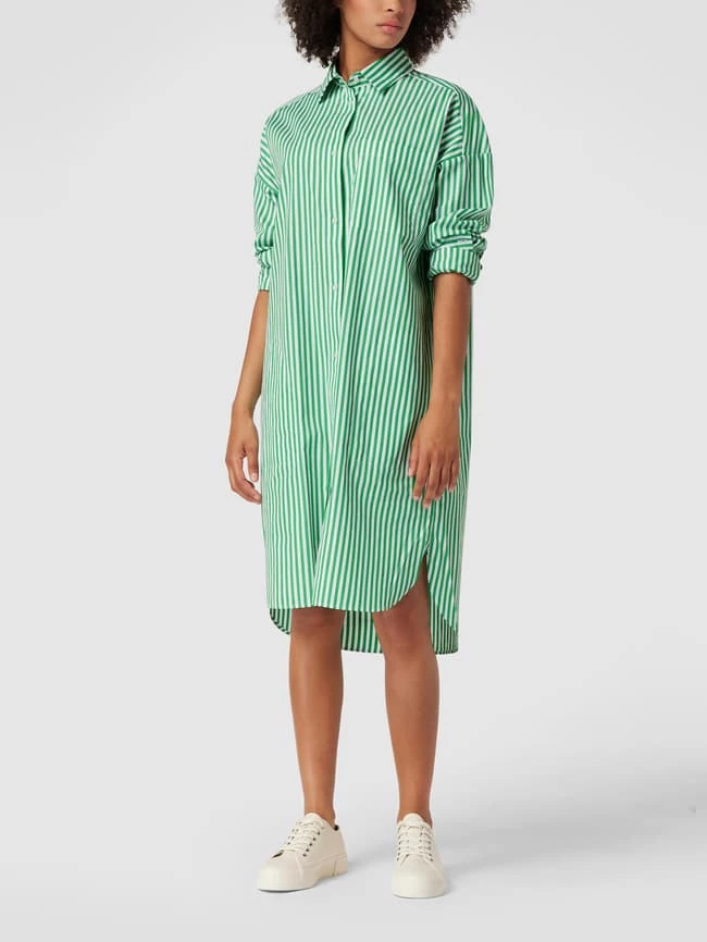 Christian Berg Woman Hemdblusenkleid Mit Streifenmuster - Gras Grün 1 Christian Berg Woman Hemdblusenkleid Mit Streifenmuster - Gras Grün
