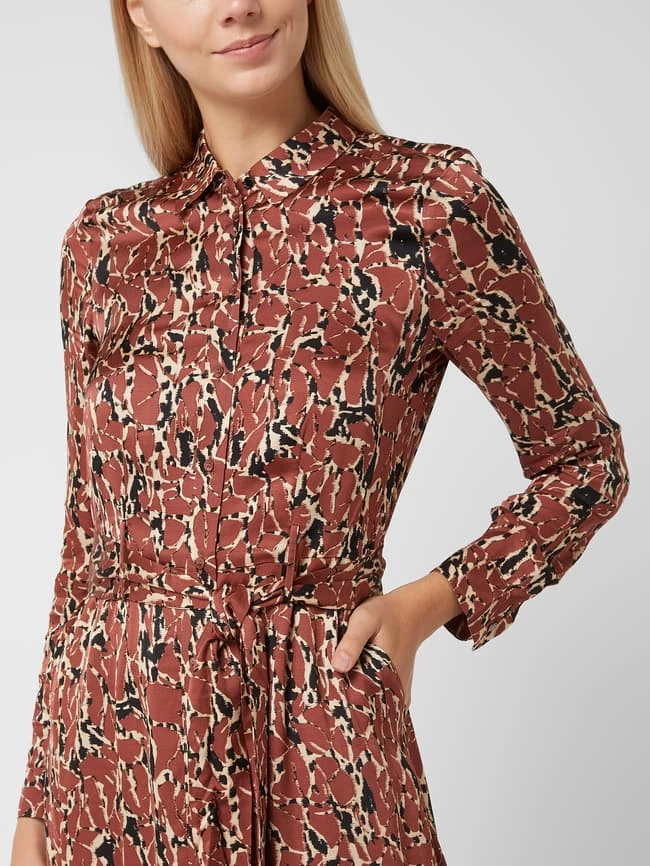 Esprit Collection Blusenkleid Aus Viskose - Rostrot 3 Esprit Collection Blusenkleid Aus Viskose - Rostrot – Bild 3