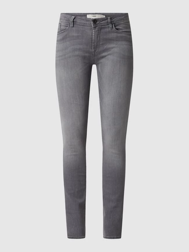 ICHI Skinny Fit Jeans Mit Stretch-Anteil Modell 'Erin Izaro' - Hellgrau 2 ICHI Skinny Fit Jeans Mit Stretch-Anteil Modell 'Erin Izaro' - Hellgrau – Bild 2