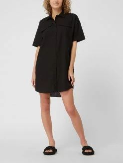 Armedangels Hemdblusenkleid Mit Leinen Modell 'Raynaa' - Schwarz