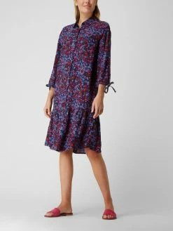 Esprit Blusenkleid Aus Viskose - Marineblau