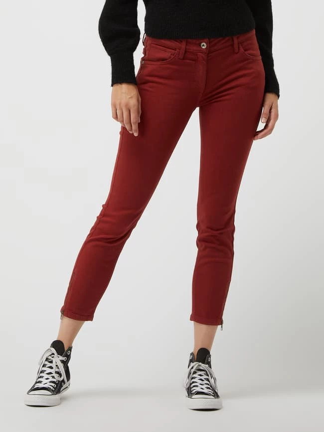 Tom Tailor Cropped Jeans Mit Eingrifftaschen Modell 'Alexa' - Dunkelrot 4 Tom Tailor Cropped Jeans Mit Eingrifftaschen Modell 'Alexa' - Dunkelrot – Bild 4